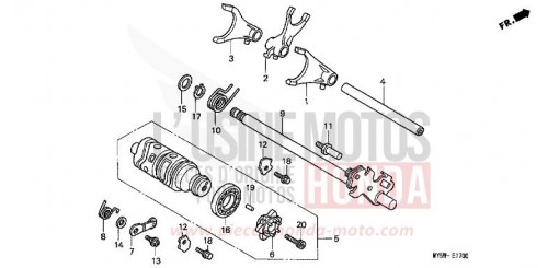 BARILLET DE SELECTION CB500V de 1997
